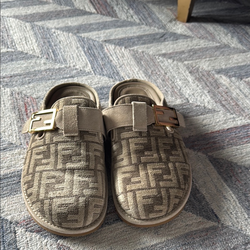 Fendi Monogram Slip-On Shoes